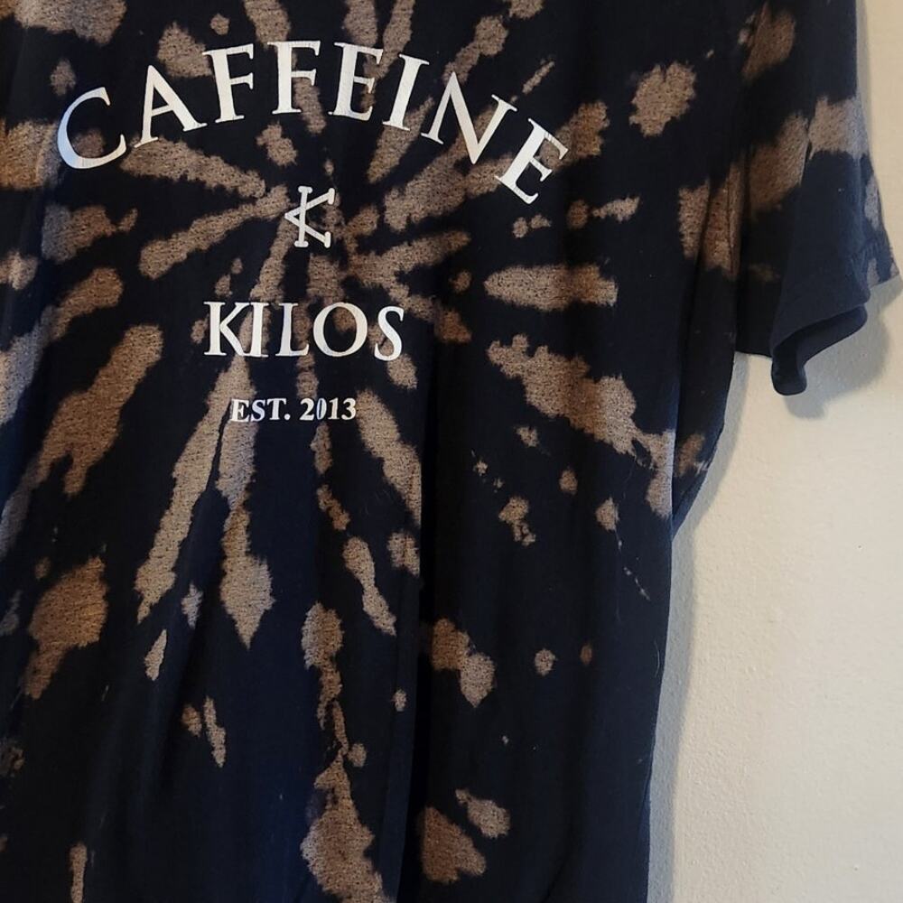 Caffeine & Kilos Tie Dye T-shirt, Size Small